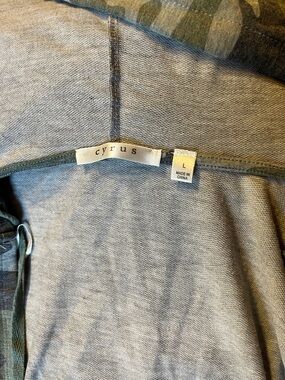 Camouflage Extra Long Hooded Cardigan - Lightweight Camo Layer